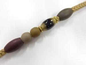 未使用品　帯留め・正絹手組帯締めセット